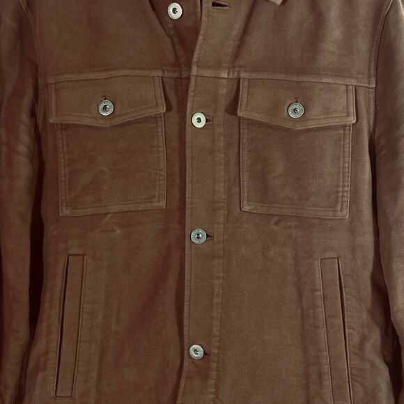 Bonobos Moleskin Trucker Jacket - Men Size S - Brown - Picture 2 of 6